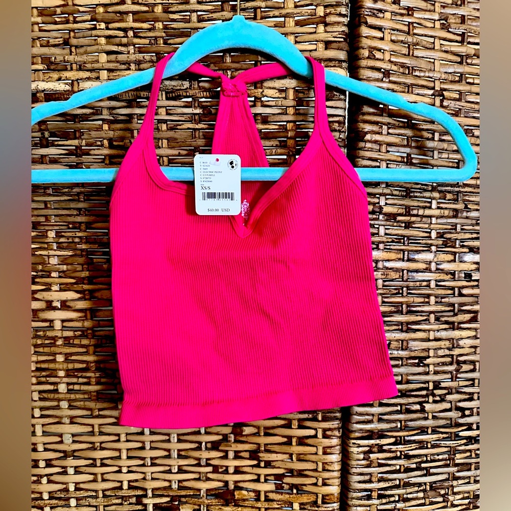 NEW - Free People Happiness Runs Sweetheart Crop Tank (Size XS/S)